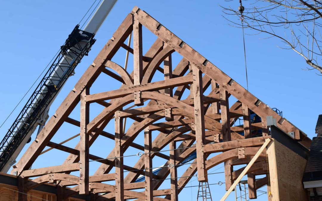 Trusses Installed on Home Addition